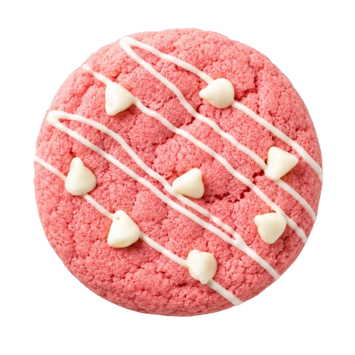Pink velvet cookies