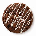 double chocolate and peppermint chip cookie